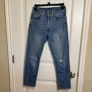 Levi's Blue Cropped Women's Jeans